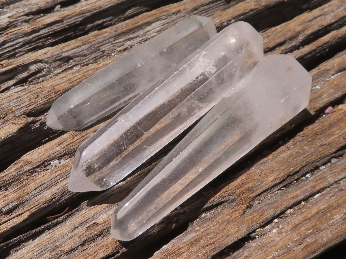 Polished Small Semi Optic Quartz Points x 42 From Madagascar - TopRock