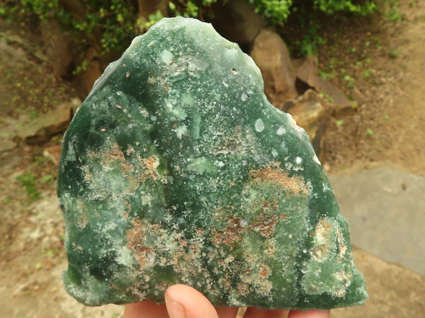 Polished Green Mtorolite / Emerald Chrome Chrysoprase Slices  x 6 From Zimbabwe - TopRock