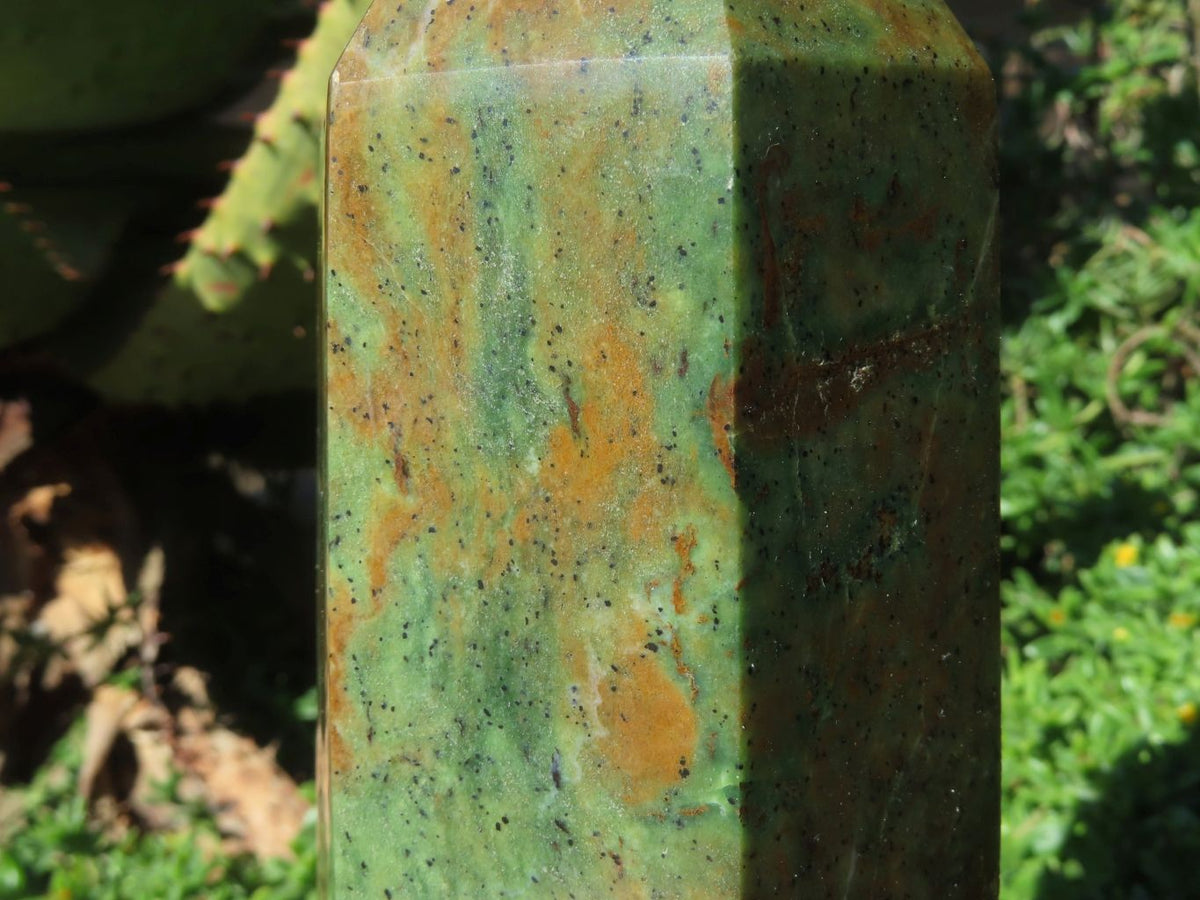 Polished Chrysoprase Crystal Points x 2 From Madagascar - TopRock