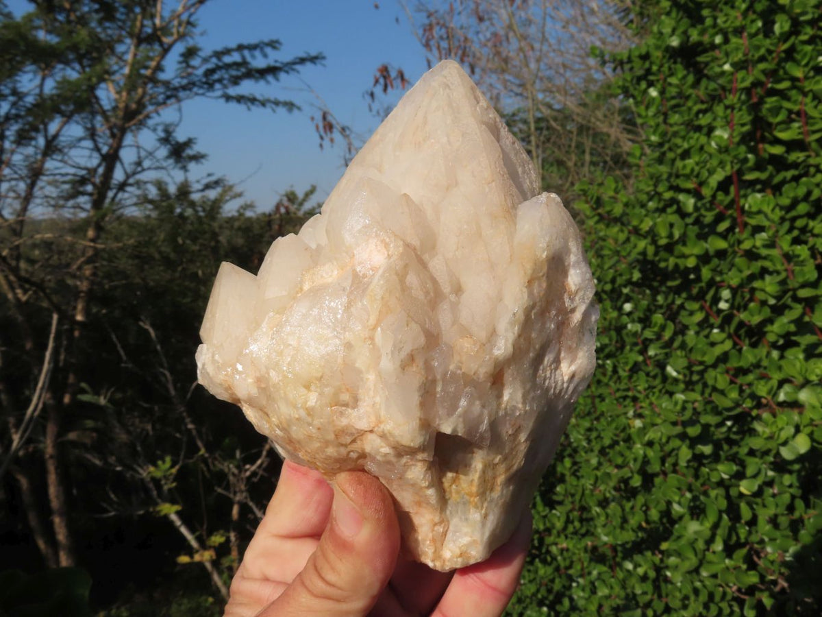 Natural Katana Cascading Quartz Love star Termination Cluster & Crystals x 3 From Ambatfinhandrana, Madagascar - TopRock