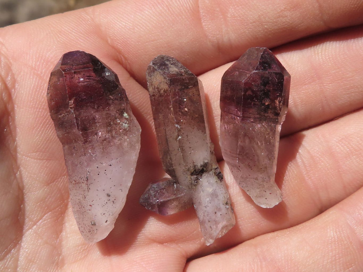 Natural Small Single Window Amethyst Crystals x 65 From Chiredzi, Zimbabwe - TopRock