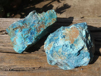 Natural Rough Shattuckite Cobbed Specimens x 12 From Kaokoveld, Namibia - Toprock Gemstones and Minerals