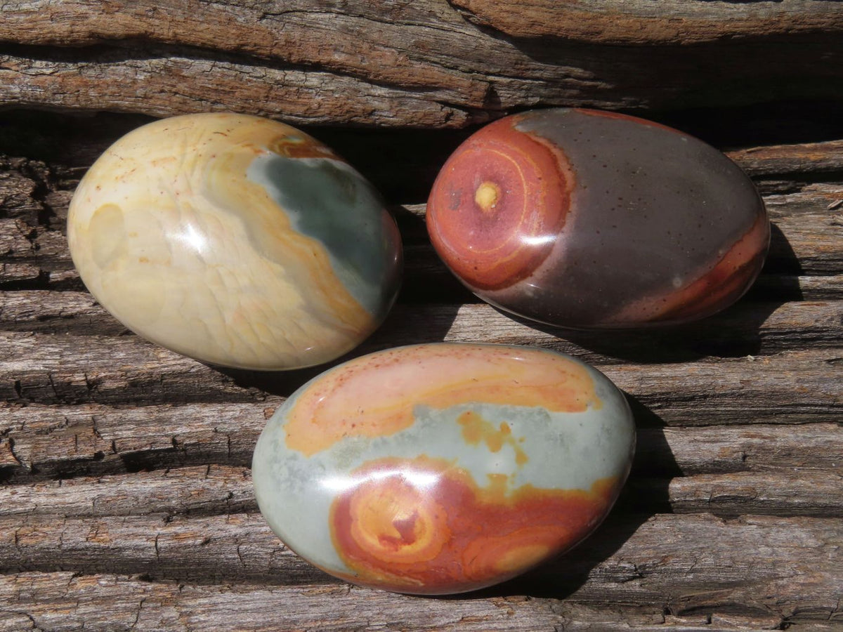 Polished Polychrome Jasper Gallets x 26 From Madagascar - TopRock