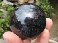 Polished Blue Iolite / Water Sapphire Spheres  x 4 From Madagascar - TopRock