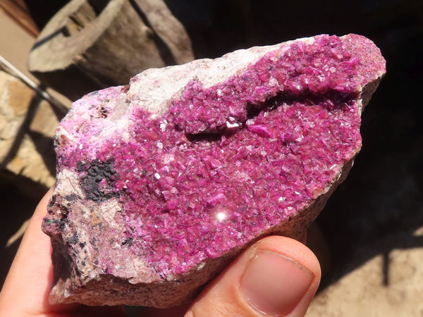 Natural Pink Salrose Cobaltion Dolomite Specimens  x 3 From Kakanda, Congo - Toprock Gemstones and Minerals 
