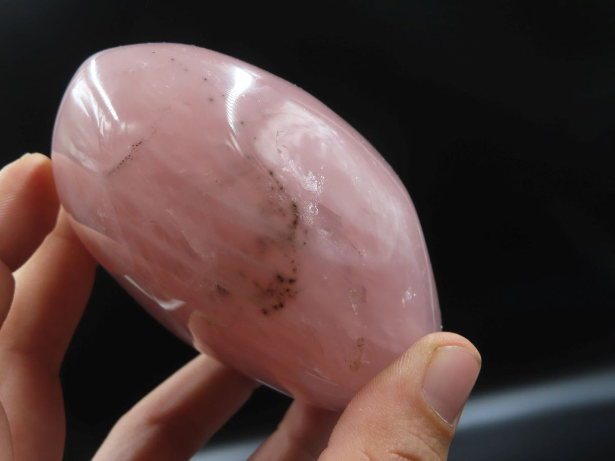 Polished Stunning Pink Rose Quartz Standing Free Forms x 3 From Madagascar - TopRock