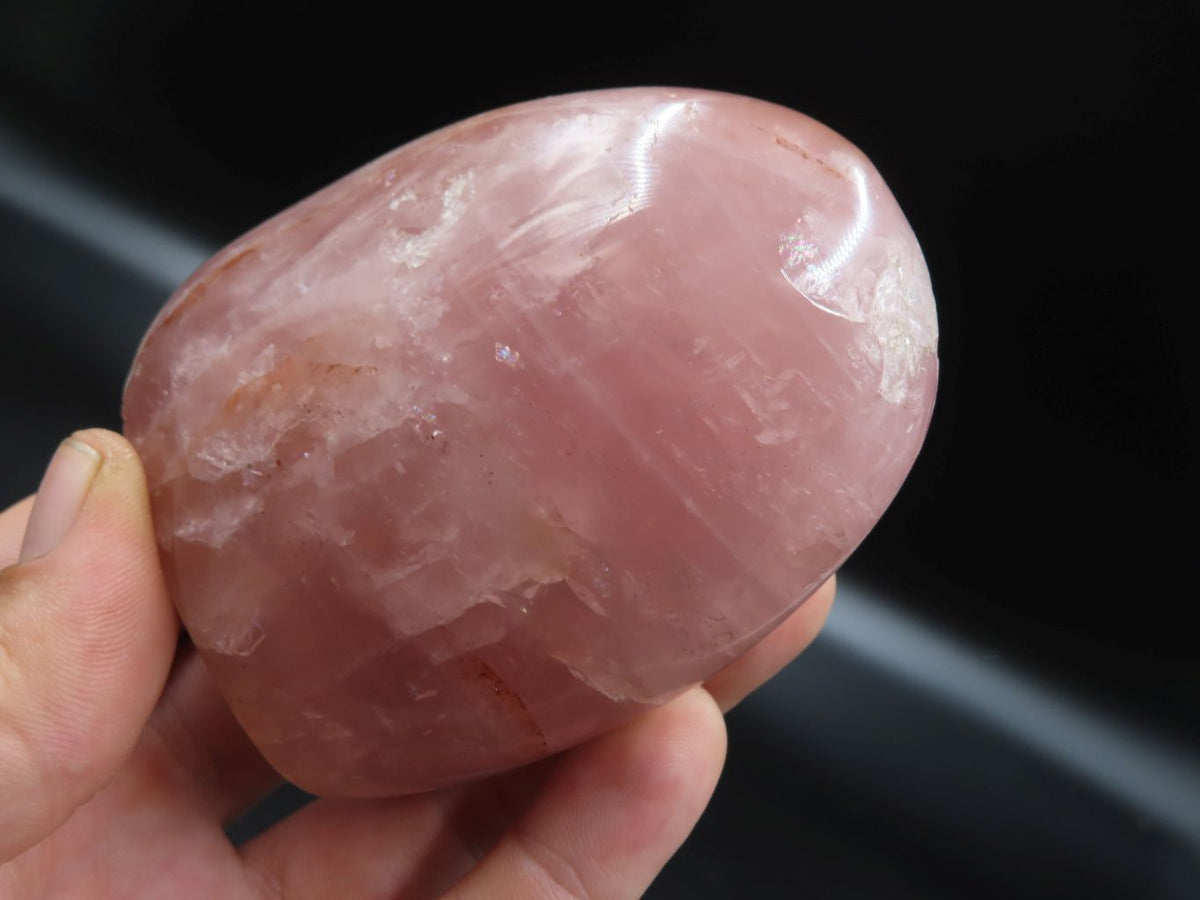 Polished Stunning Pink Rose Quartz Standing Free Forms x 3 From Madagascar - TopRock