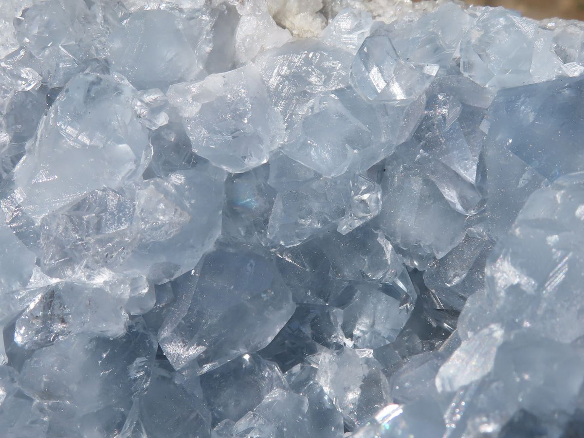 Natural Pale Blue Celestite Geode Specimen x 1 From Sakoany, Madagascar - TopRock