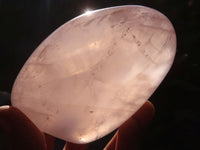 Polished Gemmy Pink Rose Quartz Standing Free Forms x 2 From Madagascar - Toprock Gemstones and Minerals