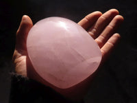 Polished Gemmy Pink Rose Quartz Standing Free Forms x 2 From Madagascar - Toprock Gemstones and Minerals