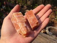 Natural New Sunset Orange Calcite Specimens  x 24 From Spitzkop, Namibia - Toprock Gemstones and Minerals