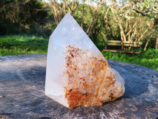 Polished Half & Half Natural Arcadian Angolan Quartz Crystal x 1 From Angola - TopRock