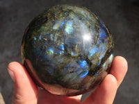 Polished Labradorite Spheres  x 2 From Tulear, Madagascar - Toprock Gemstones and Minerals