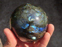 Polished Labradorite Spheres  x 2 From Tulear, Madagascar - Toprock Gemstones and Minerals