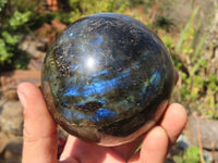 Polished Labradorite Spheres  x 2 From Tulear, Madagascar - Toprock Gemstones and Minerals