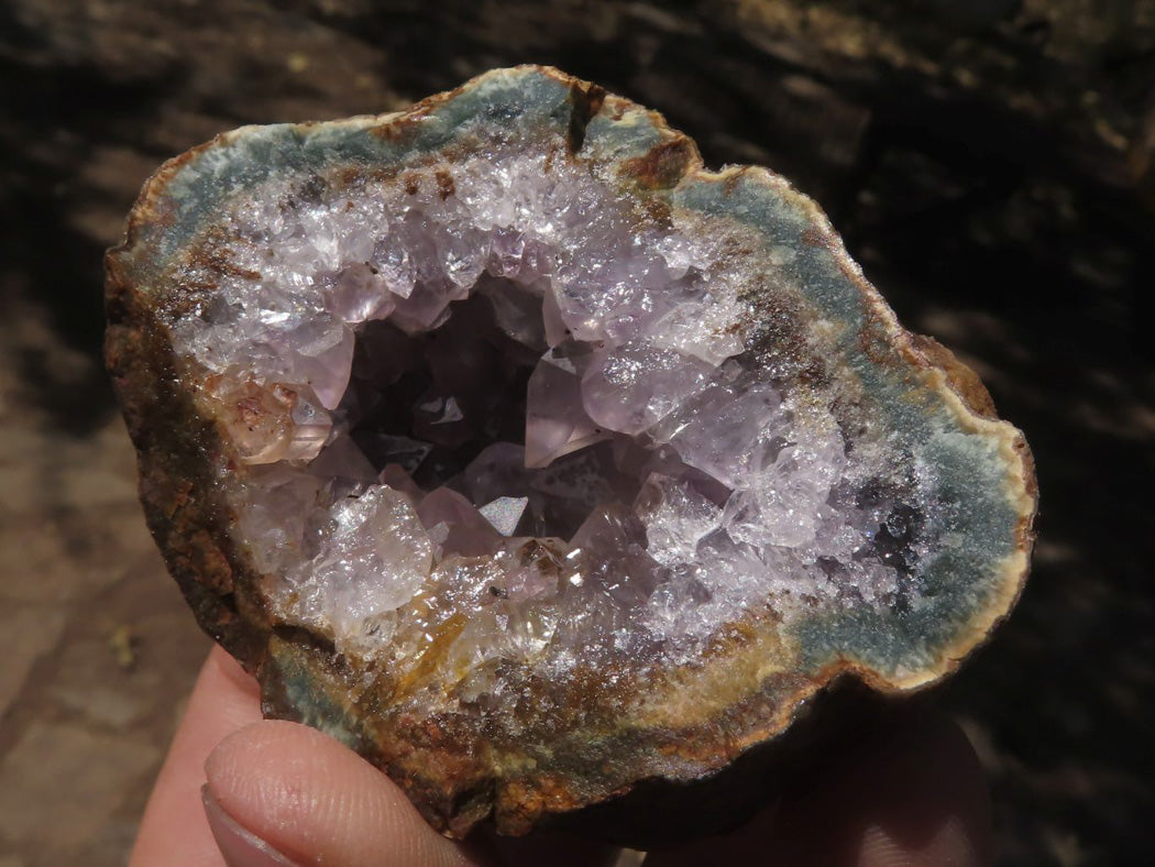 Natural Dark Amethyst Crystal Geodes & Plates x 12 From Zululand, South Africa - TopRock