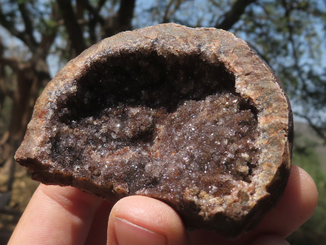 Natural Dark Amethyst Crystal Geodes & Plates x 12 From Zululand, South Africa - TopRock