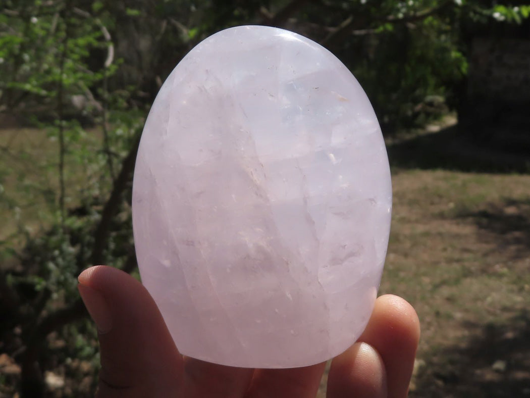 Polished Rare Blue Rose Quartz Standing Free Forms x 4 From Ambatondrazaka, Madagascar - TopRock