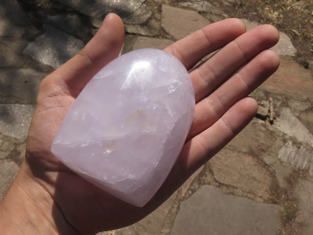 Polished Rare Blue Rose Quartz Standing Free Forms x 4 From Ambatondrazaka, Madagascar - TopRock