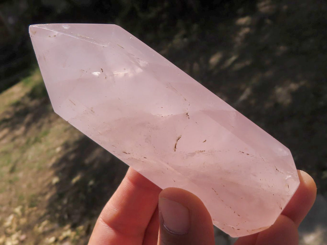 Polished Semi Gemmy Pink Rose Quartz Points x 6 From Madagascar - TopRock