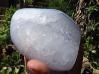 Polished Blue Lace Agate Standing Free Forms  x 3 From Malawi - TopRock