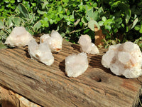 Natural White Spirit Quartz Clusters  x 6 From Boekenhouthoek, South Africa - Toprock Gemstones and Minerals
