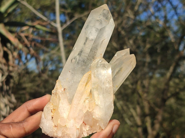 Natural Clear Quartz Crystals & Clusters  x 6 From Madagascar - Toprock Gemstones and Minerals 