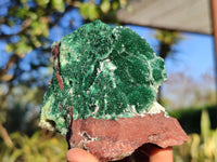 Natural Drusy Coated Malachite & Red Copper Dolomite Matrix Specimens  x 2 From Likasi, Congo - Toprock Gemstones and Minerals