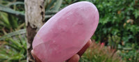 Polished Gemmy Pink Rose Quartz Standing Free Forms x 2 From Madagascar - Toprock Gemstones and Minerals