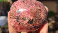 Polished Red Rhodonite Free Forms x 6 From Zimbabwe - Toprock Gemstones and Minerals