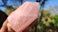 Polished Gemmy Pink Rose Quartz Points x 6 From Madagascar - Toprock Gemstones and Minerals