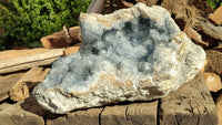 Natural Extra Large Blue Celestite Geode Specimen  x 1 From Madagascar - Toprock Gemstones and Minerals