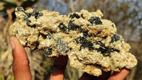 Natural Schorl Black Tourmaline Specimens x 4 From Erongo, Namibia - Toprock Gemstones and Minerals