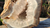 Polished Extra Large Crystal Centred Agate Geode Specimen x 1 From Madagascar - Toprock Gemstones and Minerals