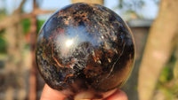 Polished Rare Iolite Spheres x 3 From Ambatofinandrahana, Madagascar - Toprock Gemstones and Minerals