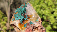 Natural Rare Ball Malachite On Drusy Quartz & Dolomite Specimens x 2 From Kambove, Congo - Toprock Gemstones and Minerals