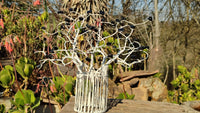 Hand Made Black Tourmaline Gemstone Art Baobab Tree x 1 From South Africa - Toprock Gemstones and Minerals