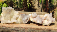 Natural Pale Lilac Spirit Quartz Clusters x 2 From Boekenhouthoek, South Africa - Toprock Gemstones and Minerals