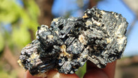 Natural Schorl Black Tourmaline Specimens x 70 From Erongo, Namibia - Toprock Gemstones and Minerals