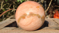 Polished Orange Twist Calcite Sphere  x 1 From Maevantanana, Madagascar - Toprock Gemstones and Minerals