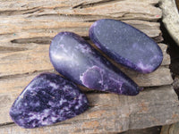 Polished Purple Lepidolite Standing Free Forms  x 6 From Zimbabwe - Toprock Gemstones and Minerals