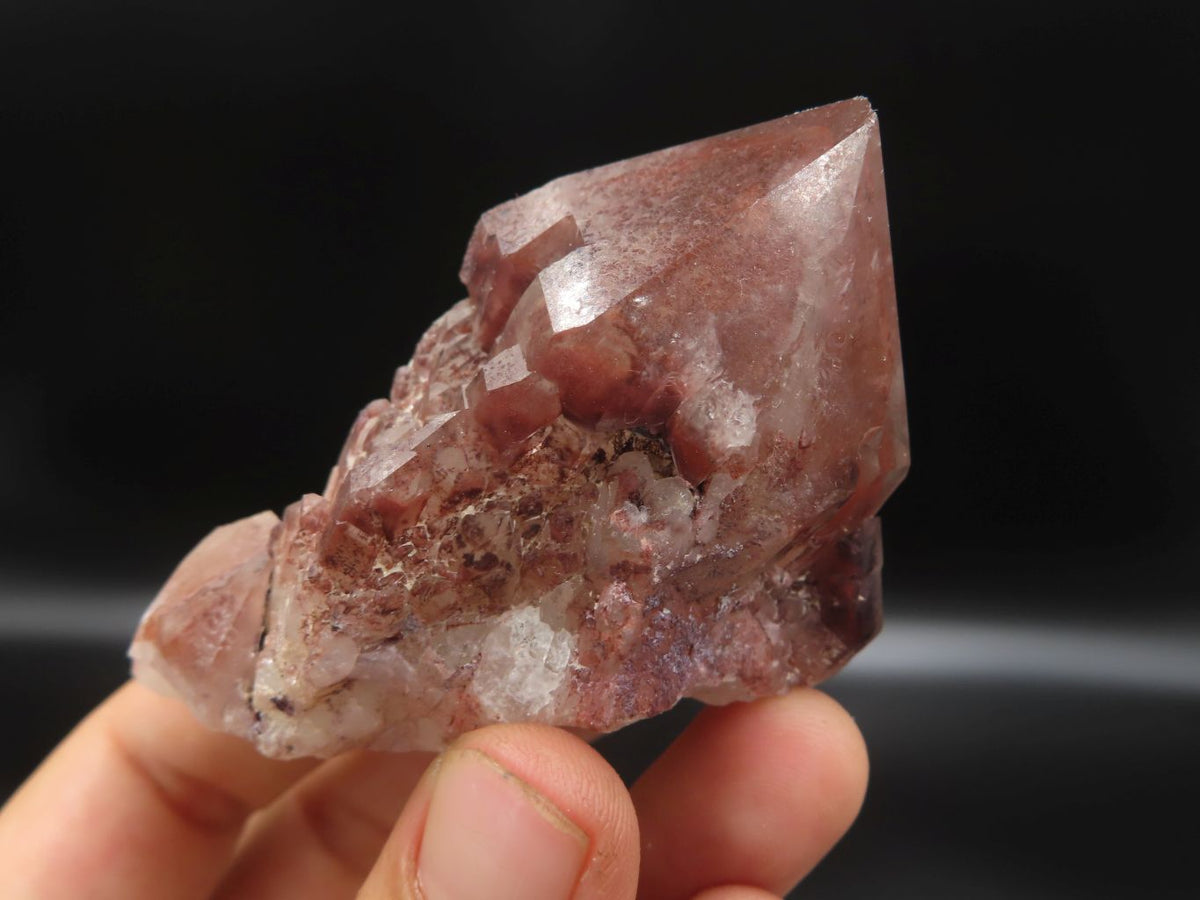 Natural Red Hematoid Quartz Crystals x 12 From Zimbabwe - TopRock