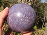 Polished Purple Lepidolite Spheres  x 2 From Zimbabwe - Toprock Gemstones and Minerals