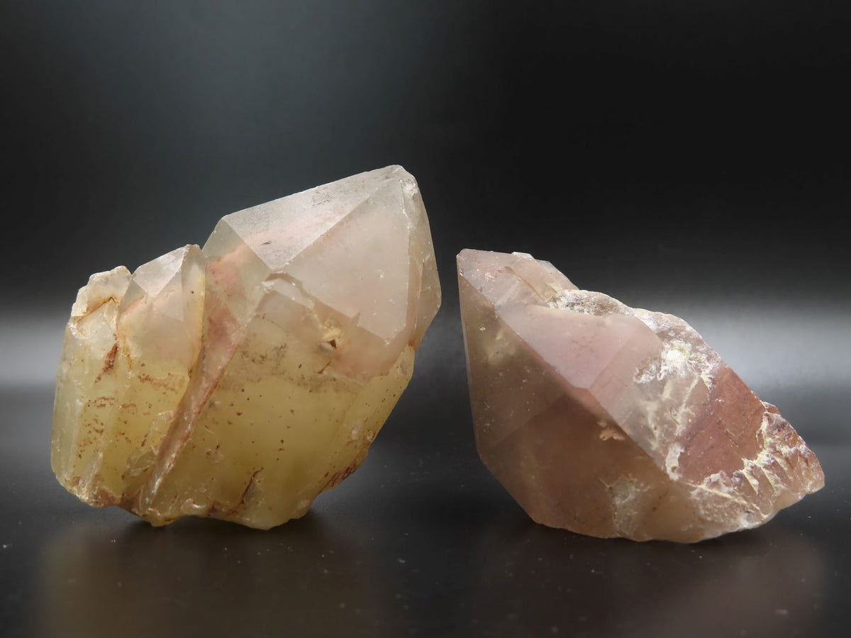 Natural Red Hematoid Quartz Crystals x 12 From Zimbabwe - TopRock