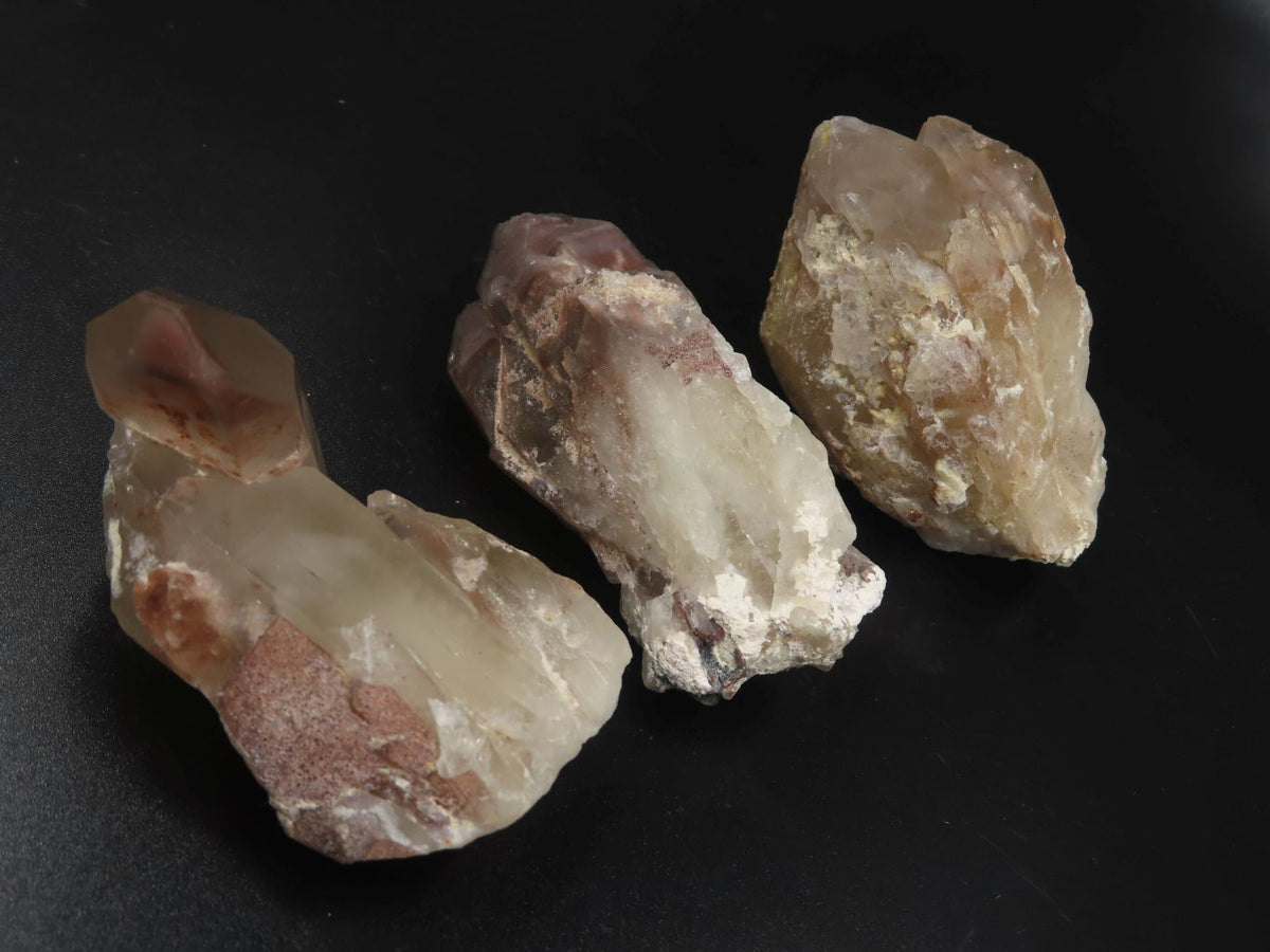 Natural Red Hematoid Quartz Crystals x 12 From Zimbabwe - TopRock