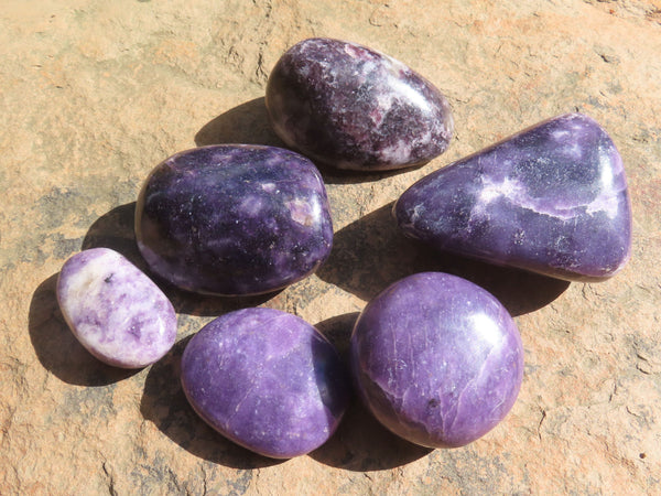 Polished Gem Lithium Mica Lepidolite Gallets / Free Forms -  x Sold per Kg  From Zimbabwe - TopRock