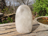 Polished Clear Quartz Standing Free Forms x 4 From Madagascar - Toprock Gemstones and Minerals