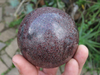 Polished Red Garnet Spheres x 2 From Madagascar - TopRock