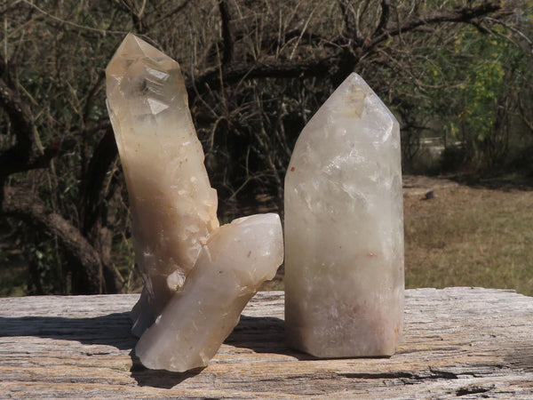 Polished Pair Of Large Arcadia Quartz Crystals  x 2 From Angola - TopRock