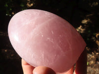 Polished Pink Rose Quartz Standing Free Forms x 2 From Antsirabe, Madagascar - Toprock Gemstones and Minerals